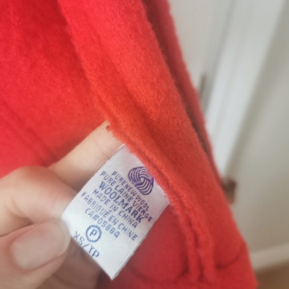 Tabi red, vintage pure wool vest XS - Picture 3 of 5